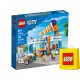  LEGO City 60363 Ice Cream Parlor + VP LEGO Paper Bag, Medium, 41 cm x 34 cm x 11 cm, GIFT BAG