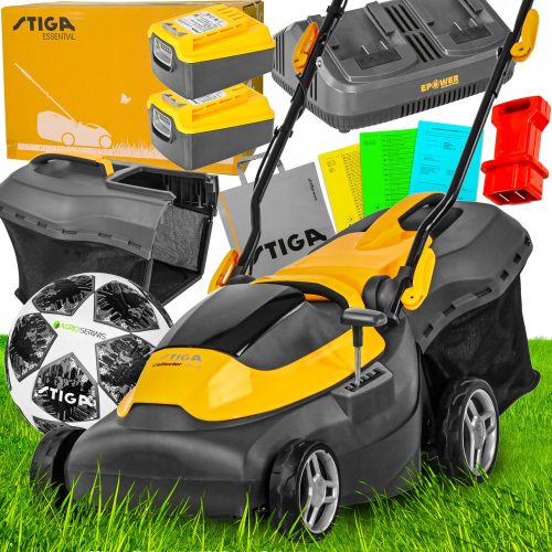 Cordless lawn mower – Stiga 38 cm cordless lawn mower