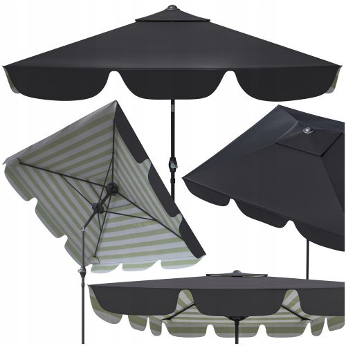 Parasol for terrace and garden - Carruzzo classic umbrella, multicoloured, 200 x 230 cm