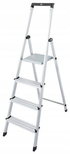 Krause Ladder 2.85 m Aluminium 1 x 4 up to 150 kg