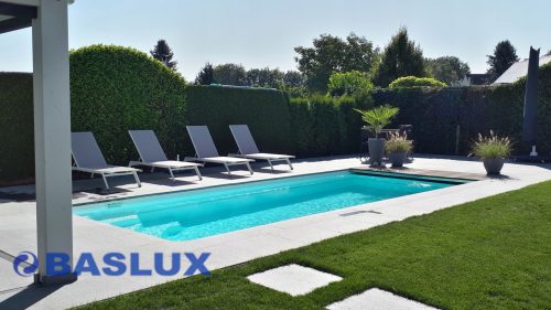 Baslux rectangular pool 750 x 310 cm