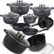  KITCHEN QUEEN PREMIUM aluminum pot set, 20 pieces