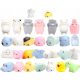  30pcs Kawaii Mochi Mini Animal Relief Squishies