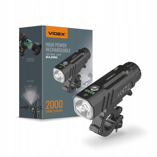  Videx VLF-BA286 bicycle light 2000 lm battery