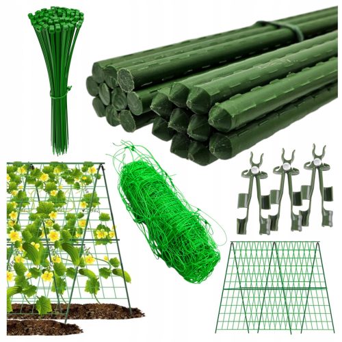 Garden posts for plants LMG pole, coated steel, 150 cm x 11 mm, 7 pcs.