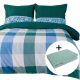 Bed linen Bedding set Darymex Duvet 160 cm x 200 Pillow 70 x 80 cm 3-piece + Fitted sheet Darymex Flannel 160 x 200 cm