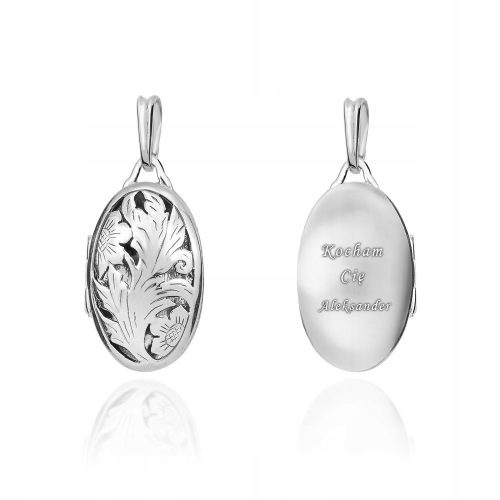  Openable Silver Secret Box 0.925 Engraving Id