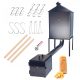  Garden Smokehouse Steel Home 50x50x80 + Fish Hooks + KINDLING