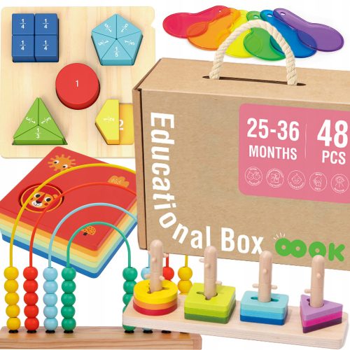  Learning box for children Tooky Toy 6in1 48 pcs.