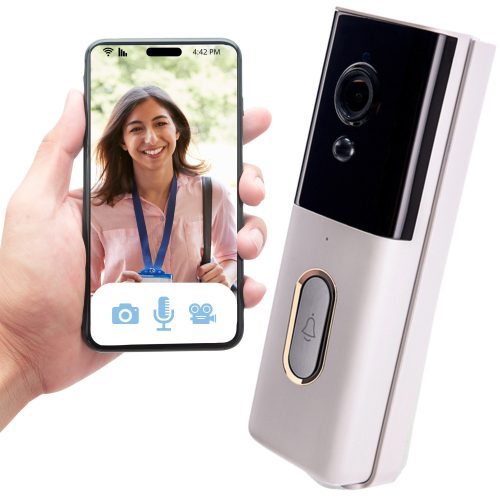 WiFi door camera, video intercom bell with wireless TUYA app