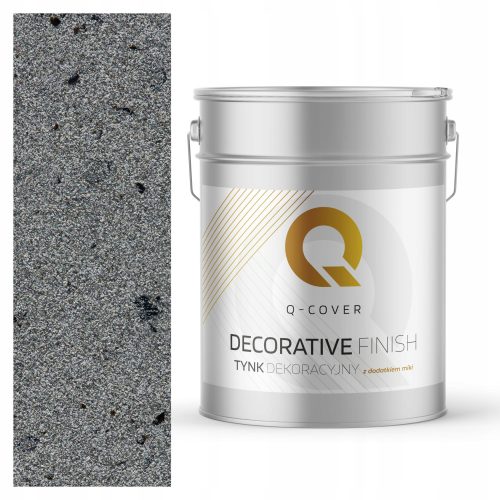 DECORATIVE GYPSUM GREY WITH BLACK MICA D905 15 kg Mica