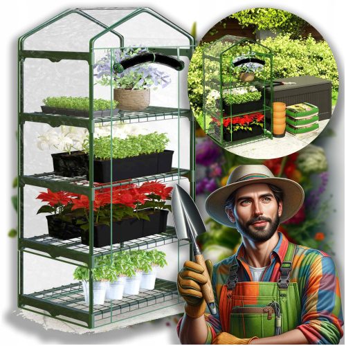 Greenhouse Mini Greenhouse Plonos Greenhouse 0.7 x 0.5 mx 160 cm