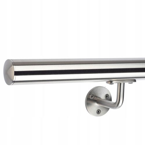 Wall railing, stair railing made of stainless steel, bracket with 3 mounting holes