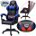  Cerlo FOX-1 Desk Chair BLUE-BLACK Blue Shades