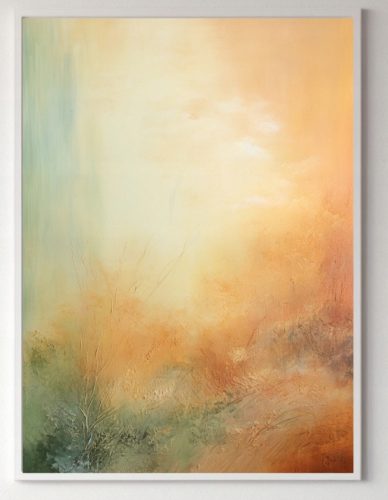 Prints without & with frame. Poster Seasons - Twilight of summer landscapes without frame 70 x 100 cm