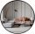  Handloteka wall mirror, circle, metal frame, 500 x 500 mm