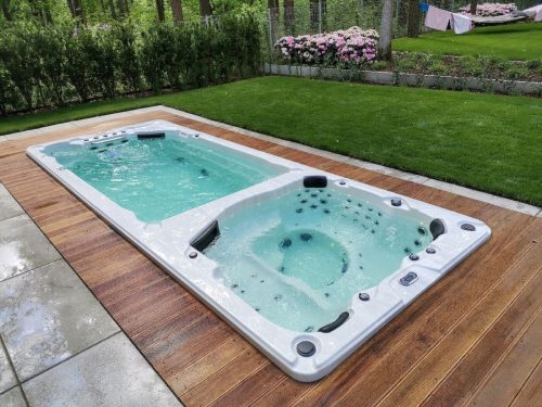 Whirlpool, Garden Whirlpool Hanscraft rigid rectangular hydromassage pool 6000 l