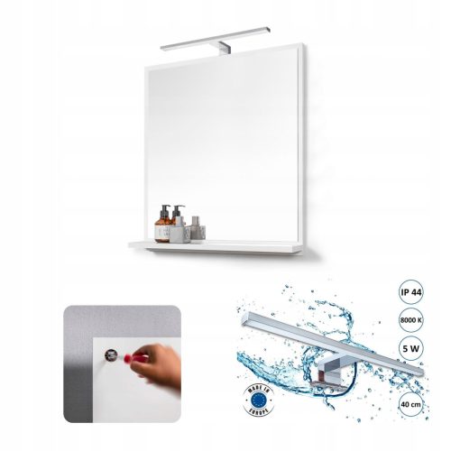 Bathroom mirror DOMTECH wall mirror, rectangular, 600 x 700 mm