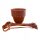  DonKwiat flowerpot 25 cm x 25 x 15.5 cm, diameter 25 cm, plastic in brown and beige tones, terracotta