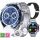 Men's Smartwatch Watch Glucometer Compass Conversations Pulse Heart Rate Temperature