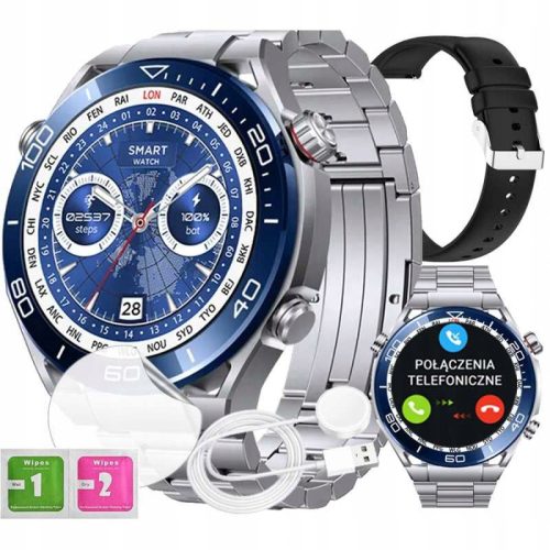  Men's Smartwatch Watch Glucometer Compass Conversations Pulse Heart Rate Temperature