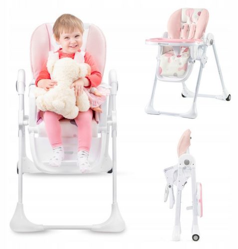  Kinderkraft High Chair + Yummy Tray, pink