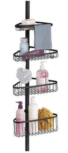 Bathroom Shelves mDesign Telescopic Shower Shelf