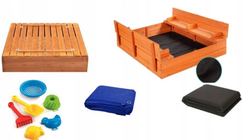 Sandpits for children Wooden sandpit 250 kg SunWood