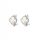  Silver earrings Clover white