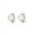  Silver earrings Clover white