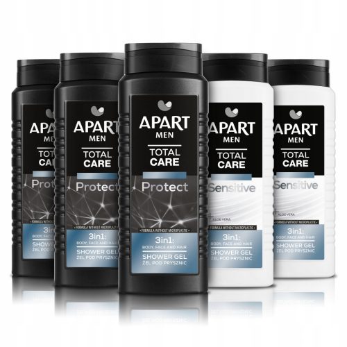  Apart Men's Shower Gel 3in1 Mix Total 5x500