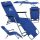 Sun loungers and garden and terrace deck chair contrast green metal