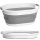 Home Gadget oval bowl, 25 l, white, shades of grey