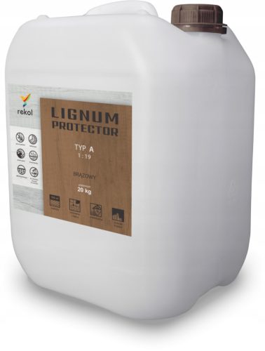 Lignum Protector TYPE A 20 kg 1:19 Unwashable BROWN Wood Impregnation