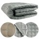 SOFT BLANKET PLUG SLEEVE FOR A 5K Home Decor Polyester Bedspread, 150 cm x 200 cm, Shades of Grey