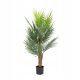 Artificial Flowers and Fruits Artificial Plant TROPICAL ZONE Palm 120 cm HOMLA