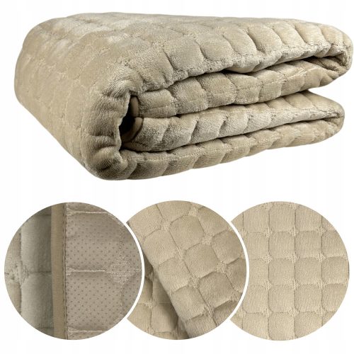 SOFT BLANKET PLUG SLEEVE FOR A 5K Home Decor Polyester Bedspread, 150 cm x 200 cm, Beige