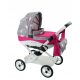  Solid Doll Pram, Doll Deep Adbor LILY lc-24+ Bag + Basket