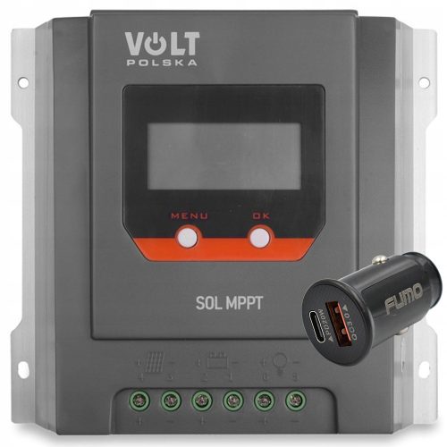 Volt Polska SOL MPPT 20 A solar controller + FUMO 3000 mA USB car charger