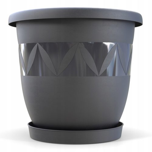  Lux4Life Flowerpot 40 cm x 40 x 35 cm Diameter 40 cm Plastic Graphite