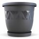  Lux4life flowerpot 40 cm x 47 x 40 cm diameter 47 cm plastic graphite