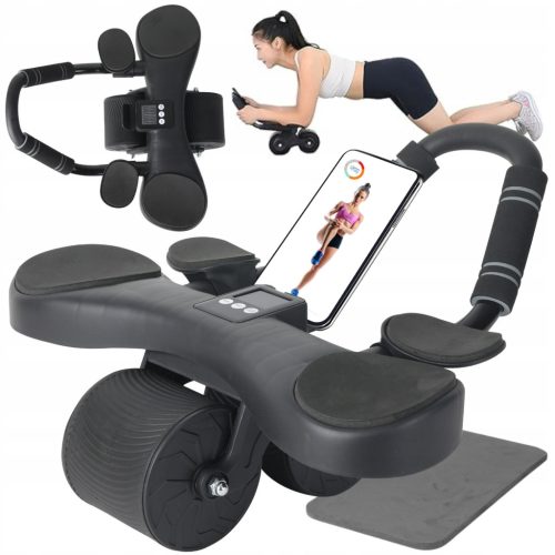  FIT PRO MAX LCD ABDOMINAL TRAINING ROLLER + smartphone holder