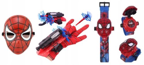  Action Figure Avenger Spiderman Mask Glove Spiderman Watch