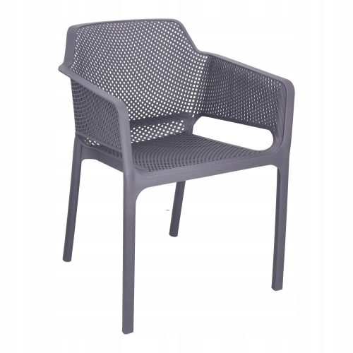 Chairs for garden, terrace and balcony Crazyshapes chairs, Nirva grey plastic