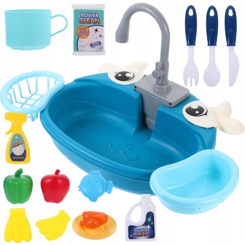  Pretend play set with electric sink for kids