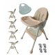  4-in-1 Foldable High Chair, Booster Seat, Tray + 2 FREE SHIPPING