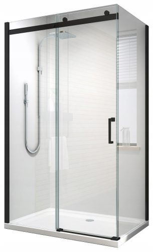 Durasan ARIA shower cubicle 120x80 NP BLACK sliding doors 120 x 80 cm