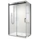 Durasan ARIA shower cubicle 120x80 NP BLACK sliding doors 120 x 80 cm