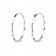  Silver hoop earrings 5 cm wide