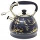 Kettles and Teapots Odelo traditional steel kettle, 3 l, black, yellow and gold tones